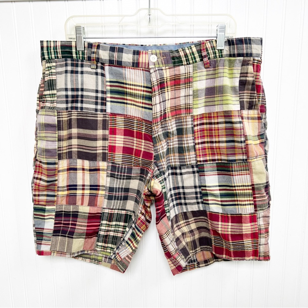 Polo Ralph Lauren Multicolor Patchwork Plaid Classic Fit Madras Shorts Men’s 36